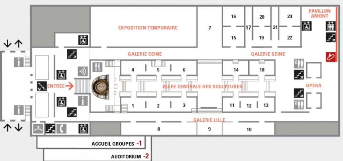 মানচিত্র Musée d'Orsay