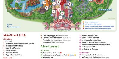 মানচিত্র এর Disneyland প্যারিস