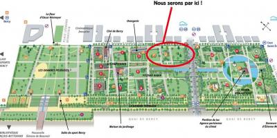 মানচিত্র এর Parc de Bercy