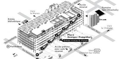 মানচিত্র সেন্টার Pompidou